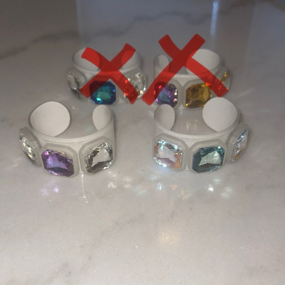 Acrylic Jeweled Bracelets - Picture 2 of 4